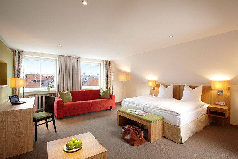 Cosy and stylish rooms for to at the four-star Hotel Falken