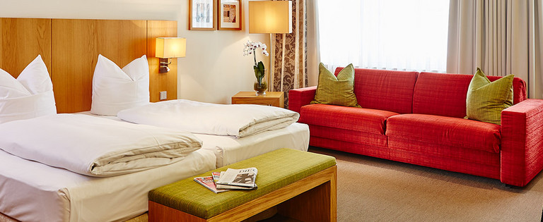 Top furnished rooms at the Falken Hotel Memmingen