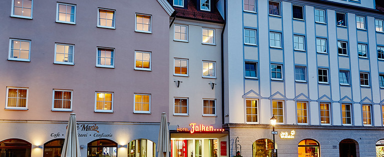 Four-star Hotel Falken in the centre of Memmingen